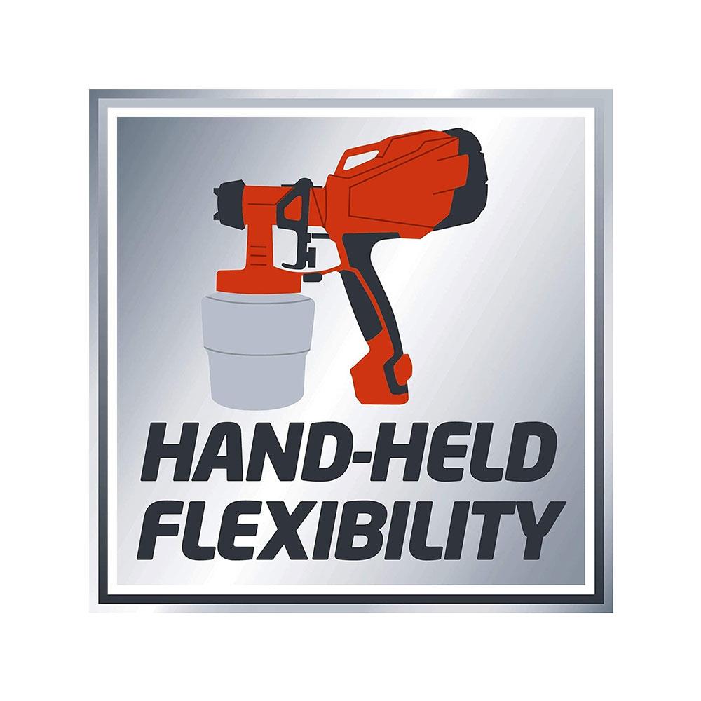 Einhell TC-SY 400 P Electric Paint Sprayer For Fences & Decking 400W 800ml - Black/Red