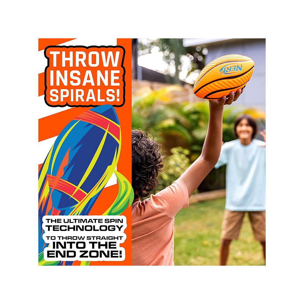 Nerf Spiral Grip Foam American Football For Kids Ball Size 8.5 Inch - Assorted Colour Secondary image