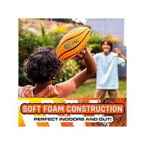 Nerf Spiral Grip Foam American Football For Kids Ball Size 8.5 Inch - Assorted Colour