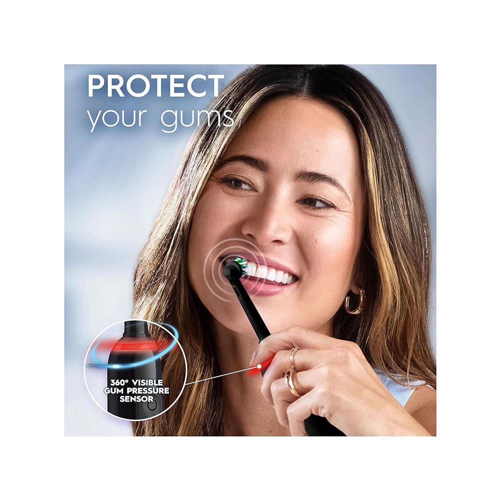 Oral-B Pro 3 3500 Electric Toothbrushes 1 Tooth Brush Head 3 Modes Travel Case - Black
