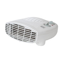 Black & Decker Fan Heater 2000W With 2 Heat Settings Adjustable Thermostat Overheat Protection - White