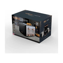Tower Cavaletto 4 Slice Toaster Stainless Steel 1800W - Black & Rose Gold