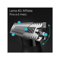 Braun Series X Replacement Blade 4D-Blade With Two-Way Comb & Flex Head - Black