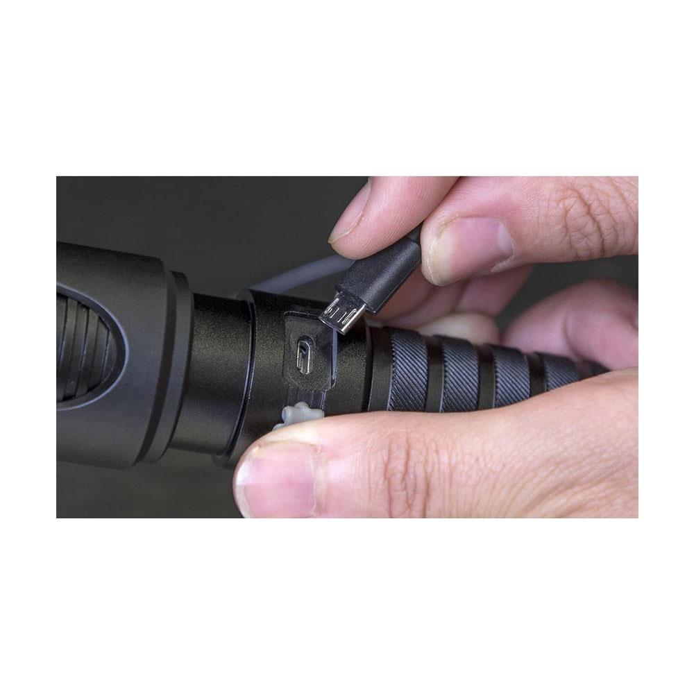 Sealey Rechargeable Aluminium Torch With Adjustable Focus 10W SMD LED - Black Secondary image
