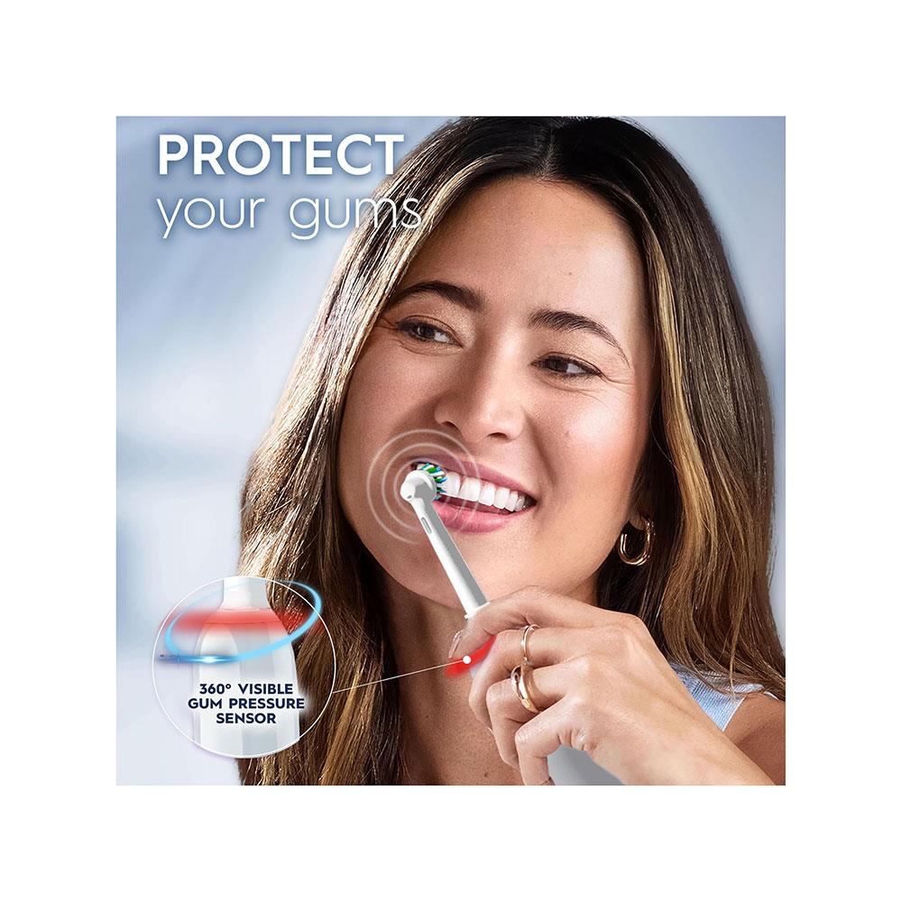 Oral-B Pro 3 3000 Electric Toothbrushes 3 Modes With Teeth Whitening 1 Tooth Brush Head - White