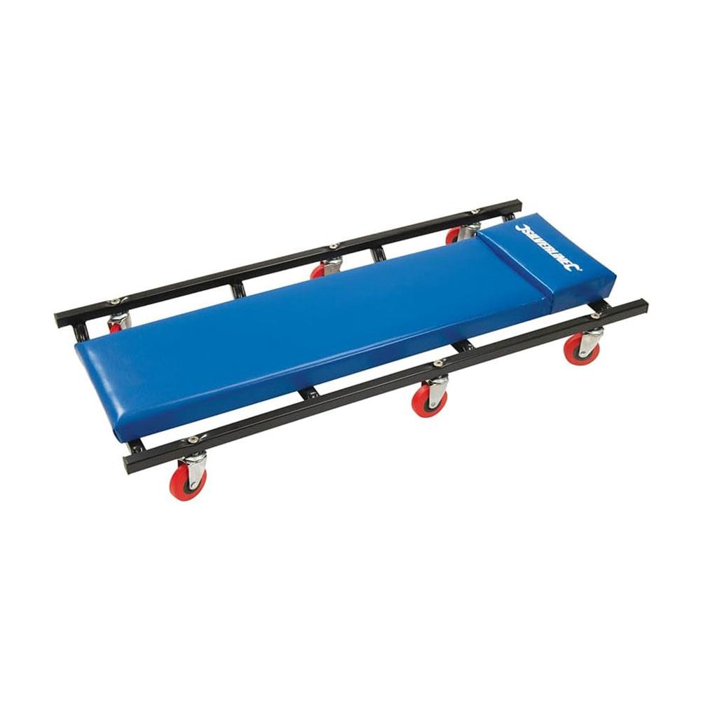 Silverline Mechanics Creeper 6 Wheel Heavy Duty Creeper Under Car Investigation Crawler - Blue/Black