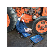 Silverline Mechanics Creeper 6 Wheel Heavy Duty Creeper Under Car Investigation Crawler - Blue/Black