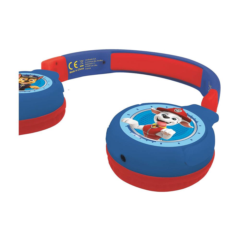 Lexibook Paw Patrol Bluetooth And Wired Foldable Kids Headphones - Multicolour