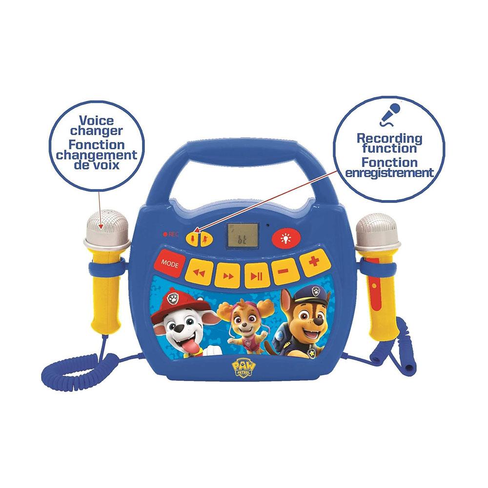 Lexibook Paw Patrol Light Bluetooth Speaker With Mics & Rechargeable Battery - Blue