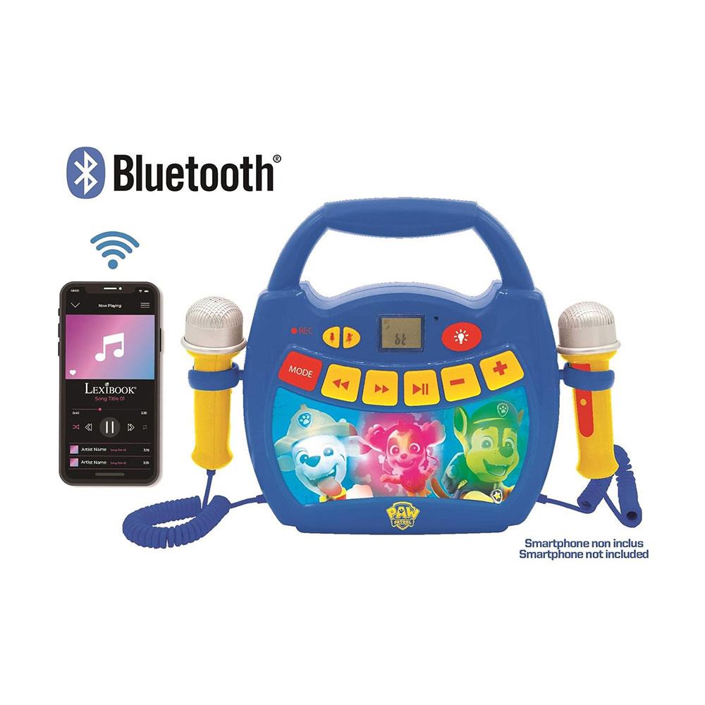Lexibook Paw Patrol Light Bluetooth Speaker With Mics & Rechargeable Battery - Blue