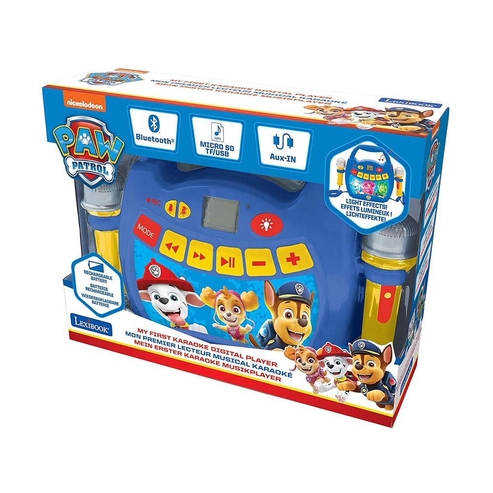 Lexibook Paw Patrol Light Bluetooth Speaker With Mics & Rechargeable Battery - Blue