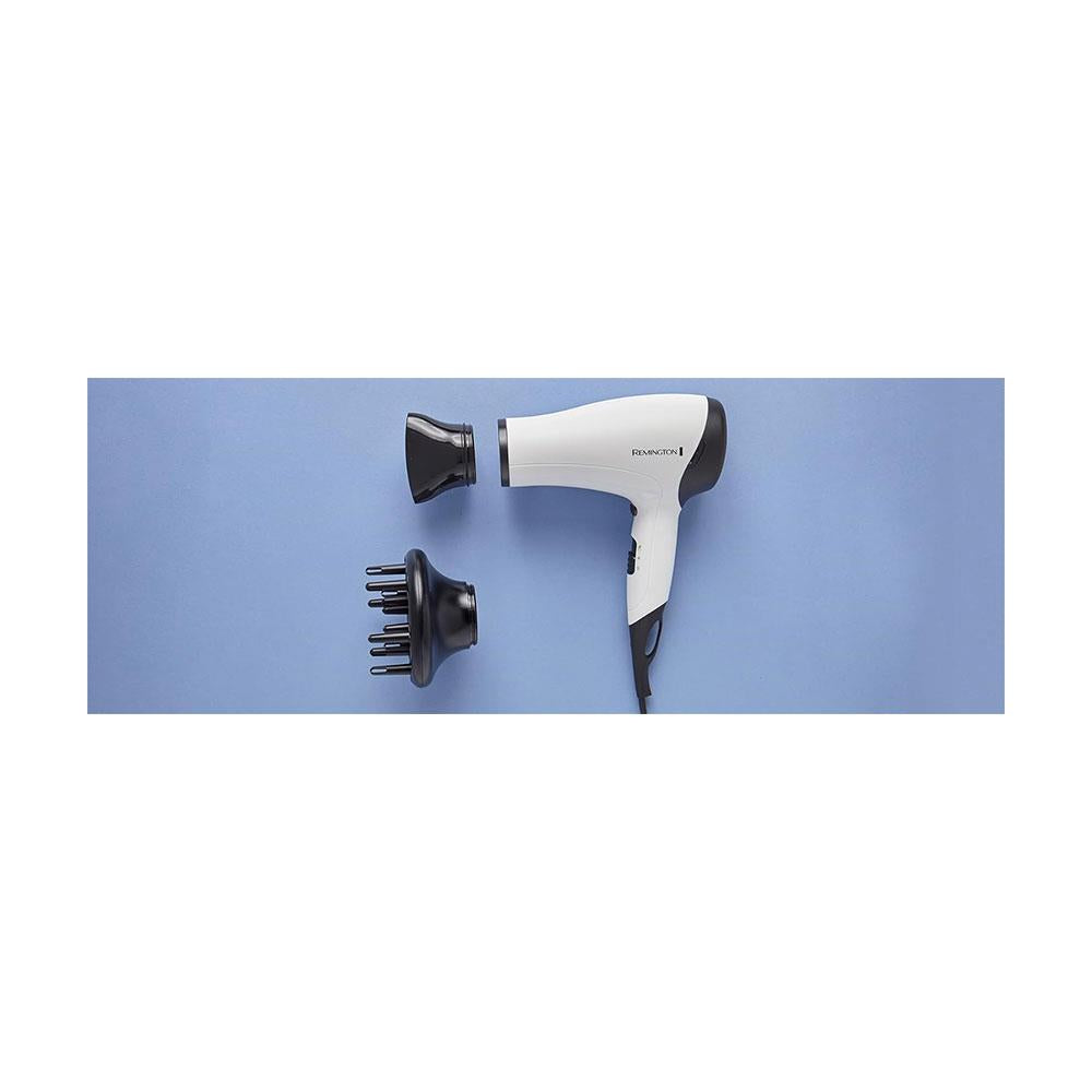 Remington Power Volume Hair Dryer 2000W With 3 Heat & 2 Speed Settings - White