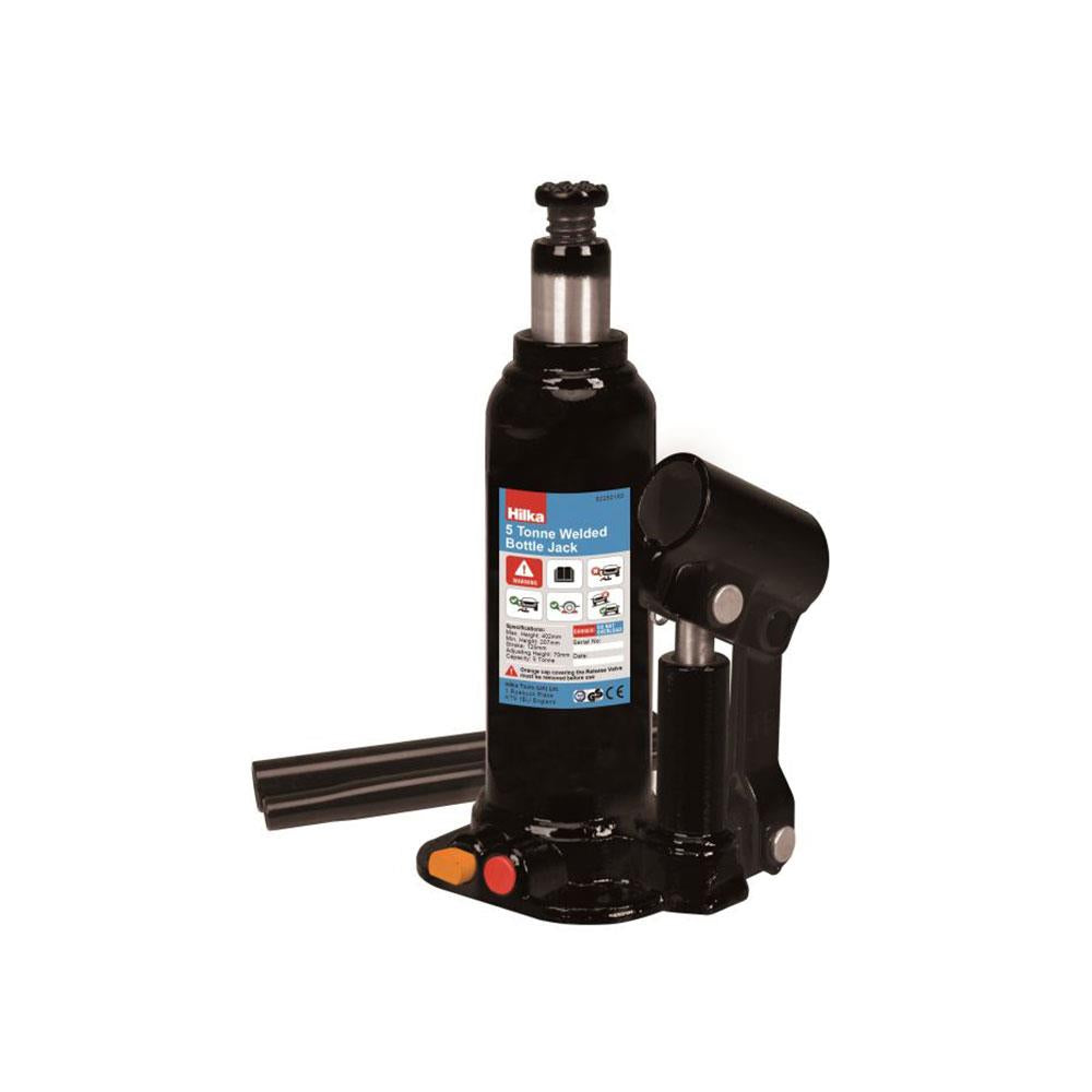 Hilka 5 Tonne 207 - 402mm Welded Bottle Jack In Case - Black Main image