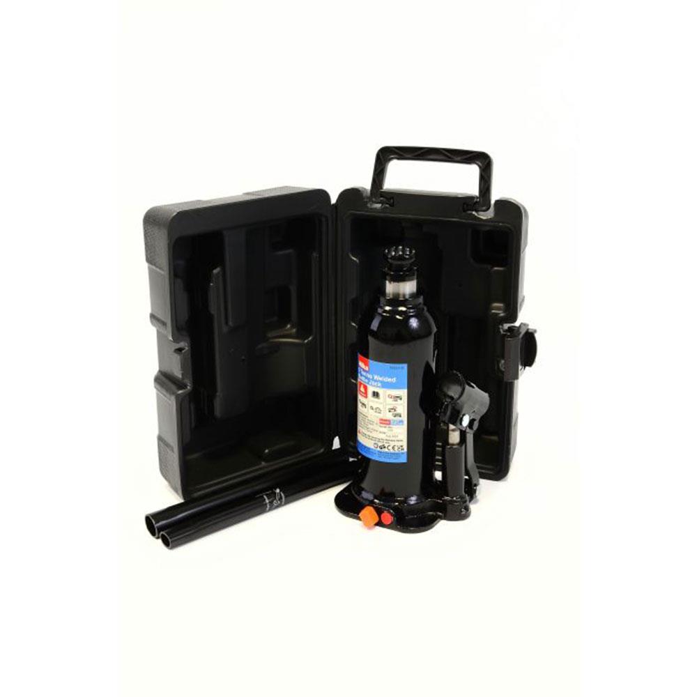 Hilka 5 Tonne 207 - 402mm Welded Bottle Jack In Case - Black