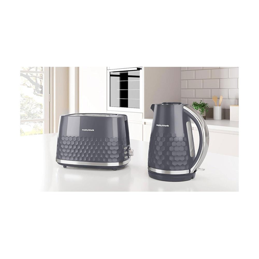 Morphy Richards Hive 2 Slice Toaster 850W - Grey