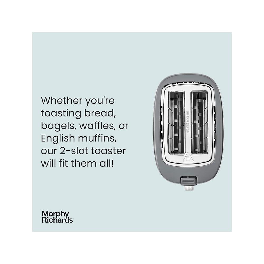 Morphy Richards Hive 2 Slice Toaster 850W - Grey