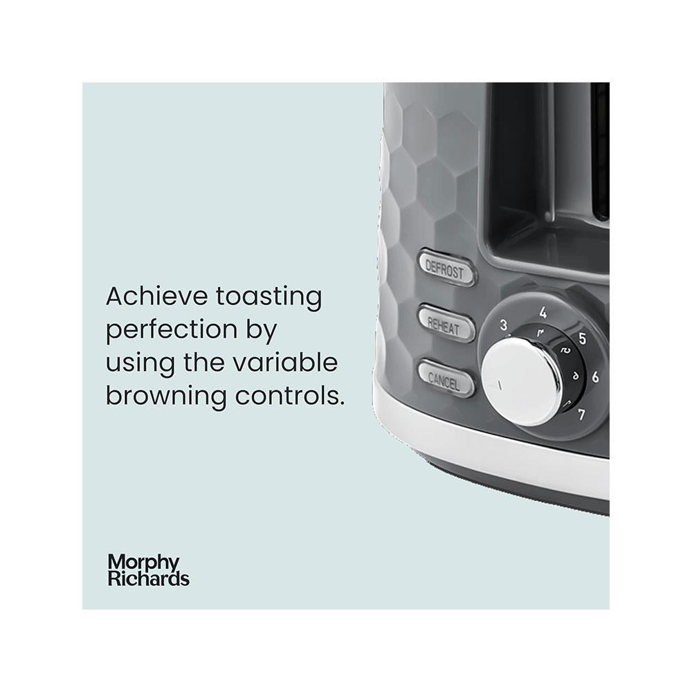 Morphy Richards Hive 2 Slice Toaster 850W - Grey