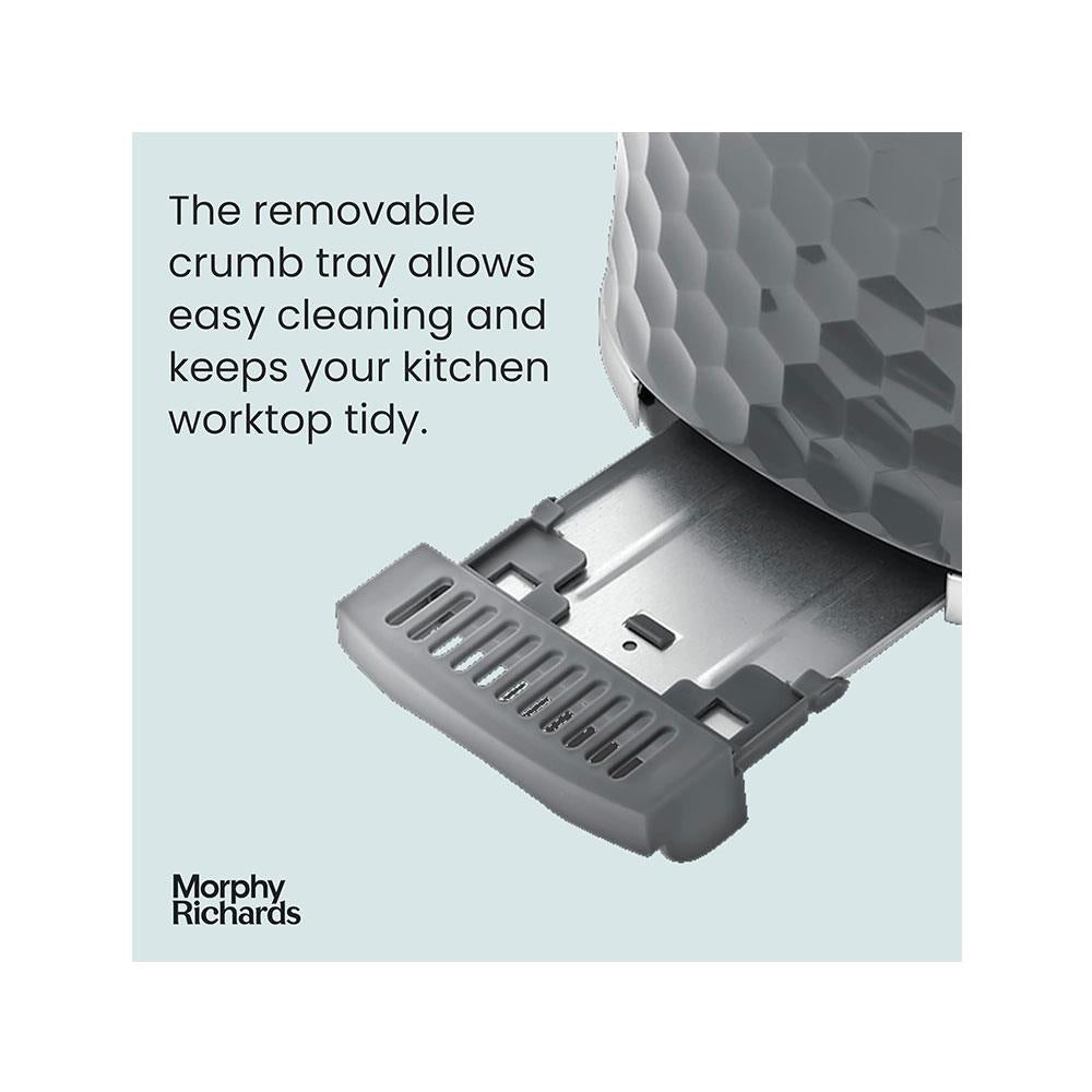Morphy Richards Hive 2 Slice Toaster 850W - Grey