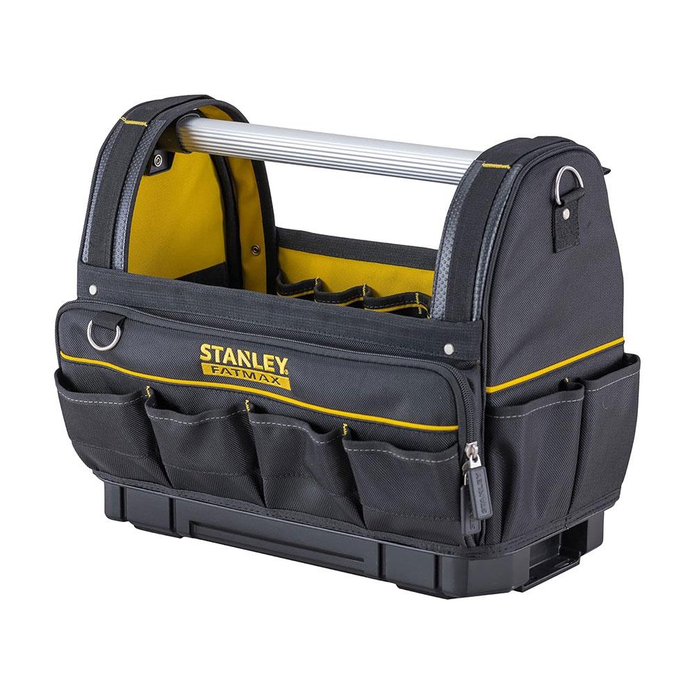 Stanley FATMAX Pro-Stack Tote Tool Bag Waterproof Base 30kg Load Capacity - Yellow/Black
