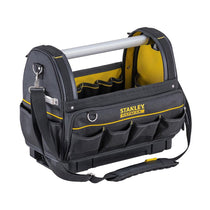 Stanley FATMAX Pro-Stack Tote Tool Bag Waterproof Base 30kg Load Capacity - Yellow/Black