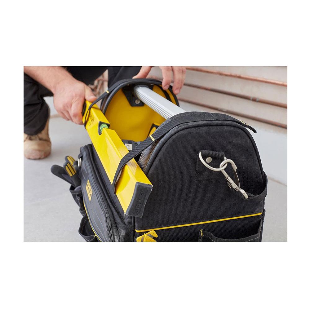 Stanley FATMAX Pro-Stack Tote Tool Bag Waterproof Base 30kg Load Capacity - Yellow/Black