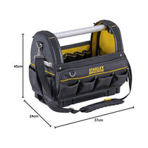 Stanley FATMAX Pro-Stack Tote Tool Bag Waterproof Base 30kg Load Capacity - Yellow/Black