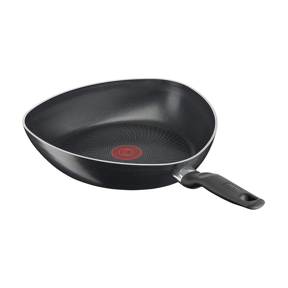 Tefal Start'Easy Triangle Frying Pan 26cm Non-Stick Coating Thermo Signal - Black
