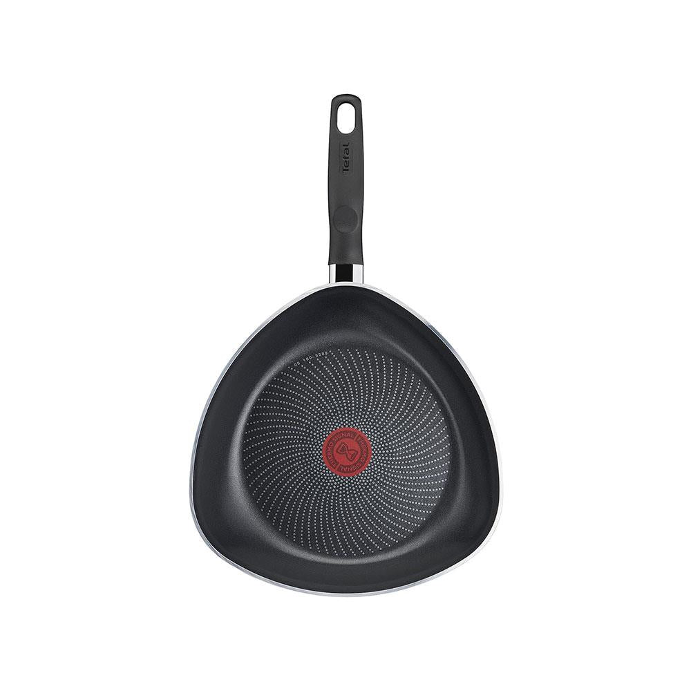 Tefal Start'Easy Triangle Frying Pan 26cm Non-Stick Coating Thermo Signal - Black
