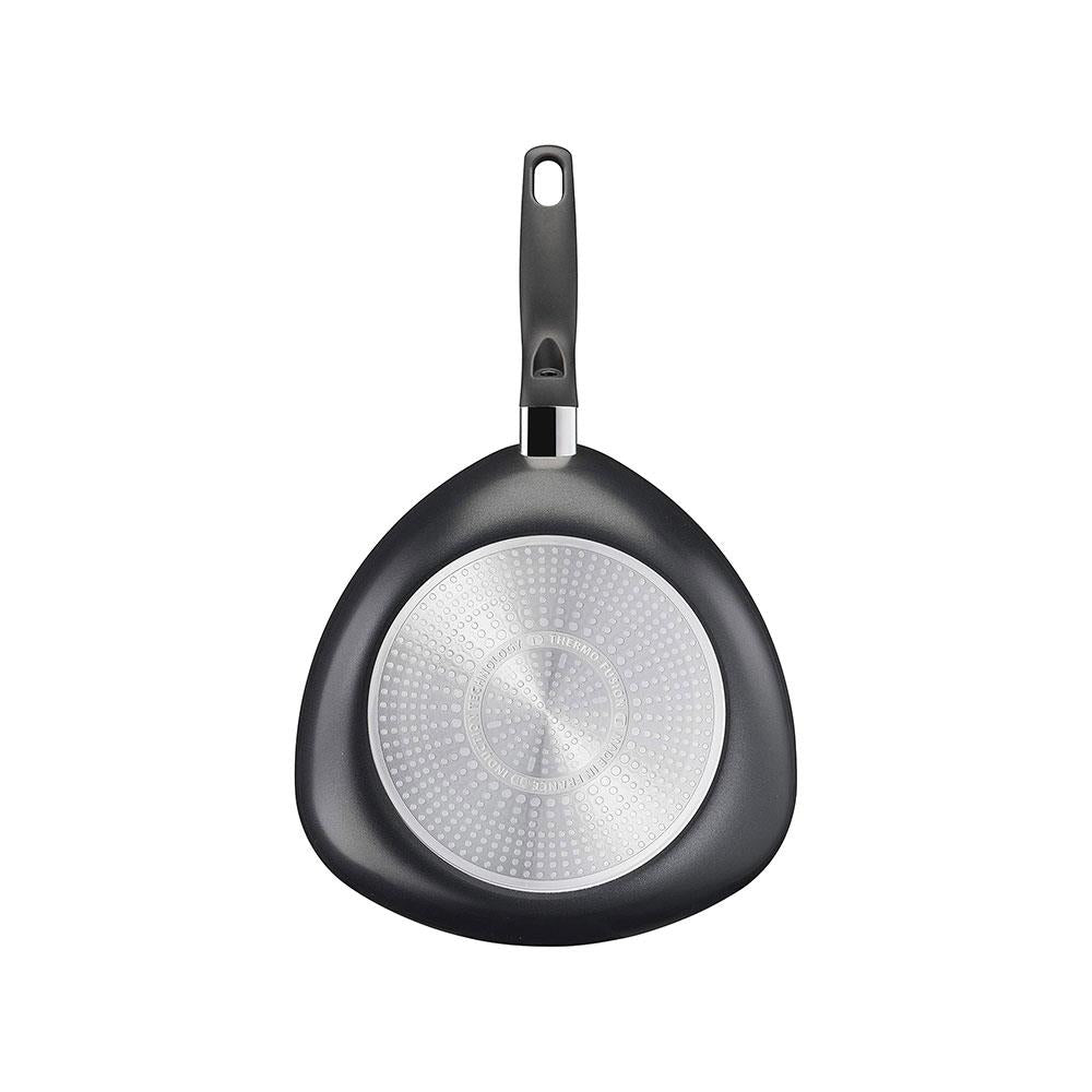 Tefal Start'Easy Triangle Frying Pan 26cm Non-Stick Coating Thermo Signal - Black
