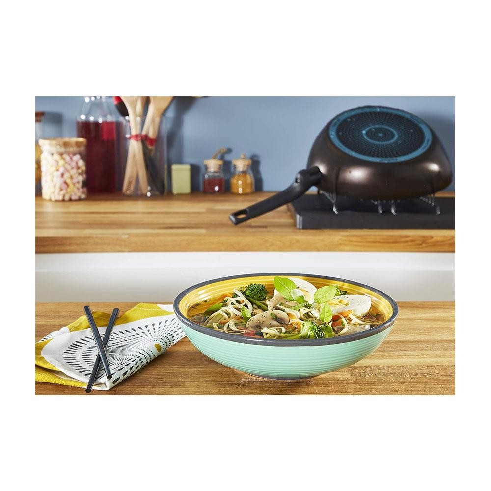 Tefal Start'Easy Triangle Frying Pan 26cm Non-Stick Coating Thermo Signal - Black