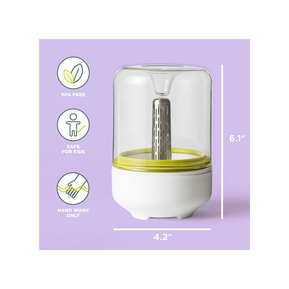 Chef'n Countertop Sprouter Growing Kit Glass Jar In Gift Box - White