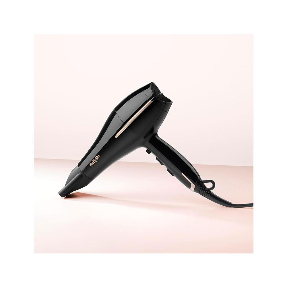BaByliss Salon Pro Ionic Hair Dryer 2200W 2 Speed & 3 Heat Setting - Black