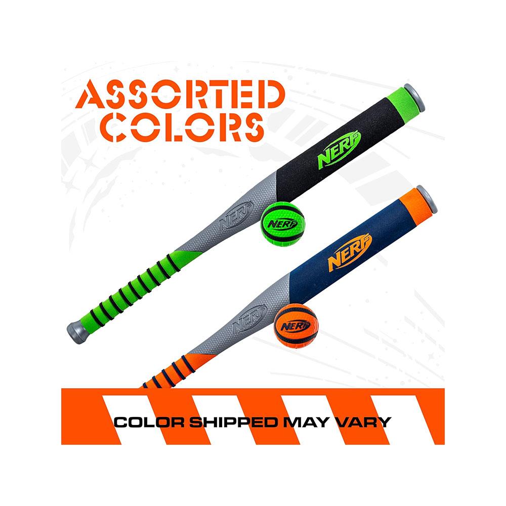 Nerf Foam Bat & Ball Set 27 Inch Proshot Youth Baseball Bat & Soft Foam Baseball For Kids - Assorted Colour Secondary image