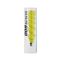 Yonex Mavis 600 Shuttles Tube of 6 - Yellow