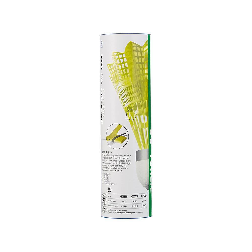 Yonex Mavis 600 Shuttles Tube of 6 - Yellow