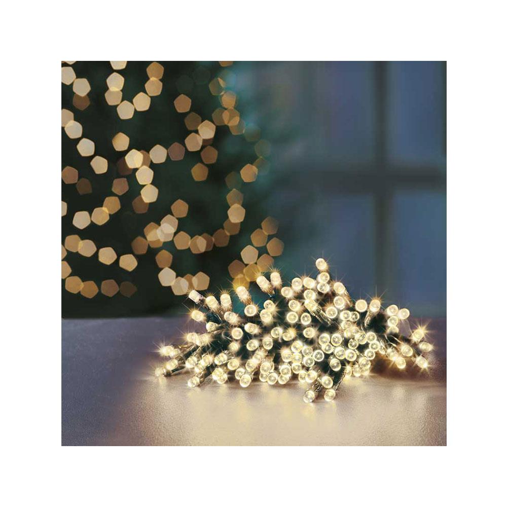 Premier Christmas Multi Action Battery Operated 200 LEDs Lights With Timer - Warm White Secondary image