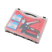 Hilka Tools 3 In 1 Staple Gun Kit With 600 Staples - Red