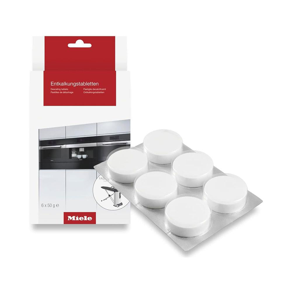 Miele 6 Coffee Machine Descaling Tablets - White