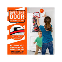 Nerf 3-In-1 Laundry Layup Basketball Hoop Hamper Laundry Layup Over The Door Basket Shooting Target Basketball Set - Multicolour