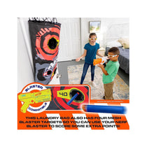 Nerf 3-In-1 Laundry Layup Basketball Hoop Hamper Laundry Layup Over The Door Basket Shooting Target Basketball Set - Multicolour