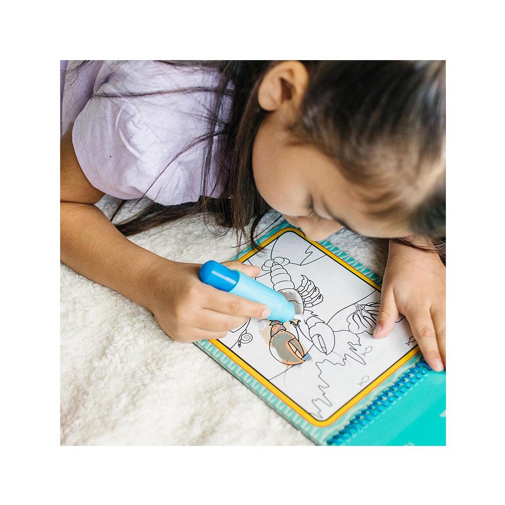 Melissa & Doug On the Go Water Wow! Under The Sea Water Reveal Pad - No Mess Painting For Kids! - Multicolour