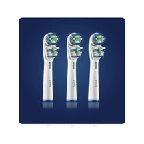Braun Oral-B Dual Clean Electric Toothbrush Replacement Brush Heads 3 Pack - White