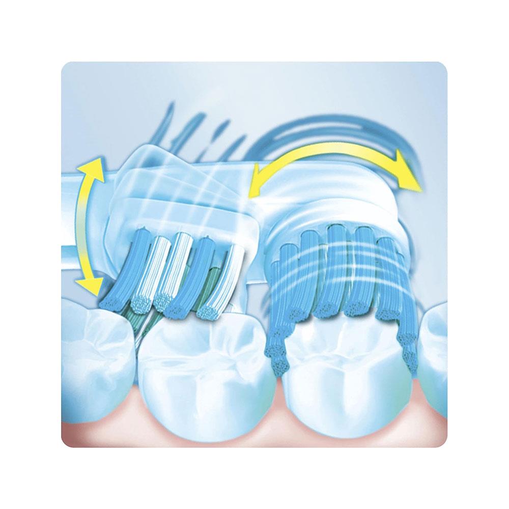 Braun Oral-B Dual Clean Electric Toothbrush Replacement Brush Heads 3 Pack - White