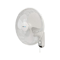 Lloytron STAYCOOL 16 Inch Wall Fan With 3 Speed Settings 90 Degree Oscillation 50W - White
