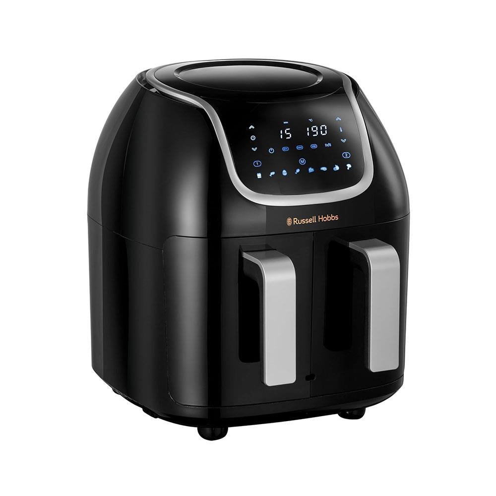 Russell Hobbs Satisfry Snappi Dual Basket Air Fryer 1800W 8.5 Litres - Black Main image
