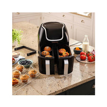 Russell Hobbs Satisfry Snappi Dual Basket Air Fryer 1800W 8.5 Litres - Black