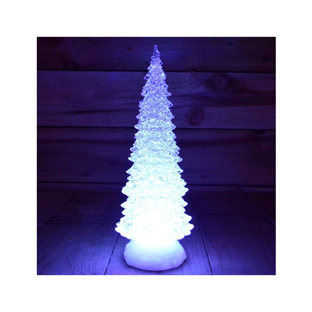 Premier Christmas Water Spinner Tree 30cm Battery Operated With Timer And Colour Changing LEDs