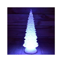 Premier Christmas Water Spinner Tree 30cm Battery Operated With Timer And Colour Changing LEDs