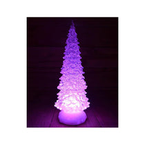 Premier Christmas Water Spinner Tree 30cm Battery Operated With Timer And Colour Changing LEDs