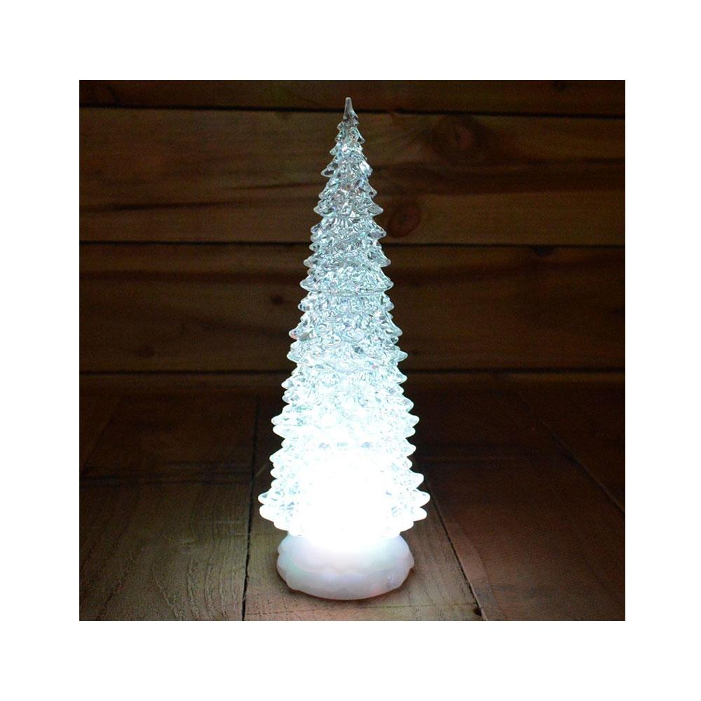 Premier Christmas Water Spinner Tree 30cm Battery Operated With Timer And Colour Changing LEDs